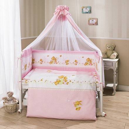 Комплект постельного белья для детей Фея - розовый 